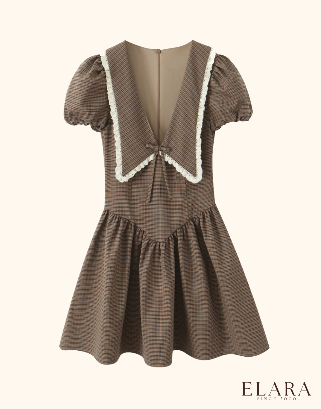 Timeless Plaid Dress Elara™